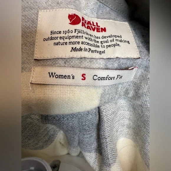 Fjällräven Canada Shirt Flannel Gray/White - Picture 6 of 7